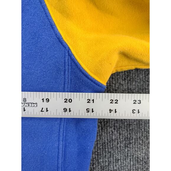 Nike Urban Jungle Gym Color Block Blue Yellow Hoodie Sz S 336328-46b 21.5W 26.5L - Picture 9 of 10